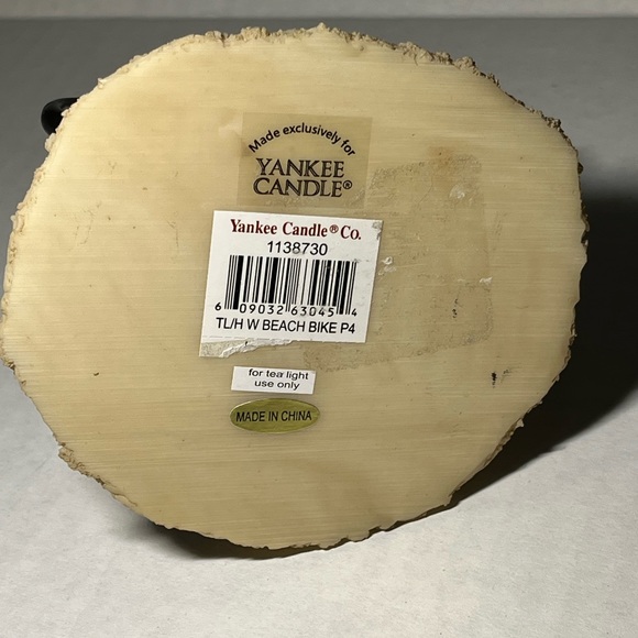 Yankee Candle Tea Light Holder Beach Themed with Red Bike‎ - Picture 9 of 11